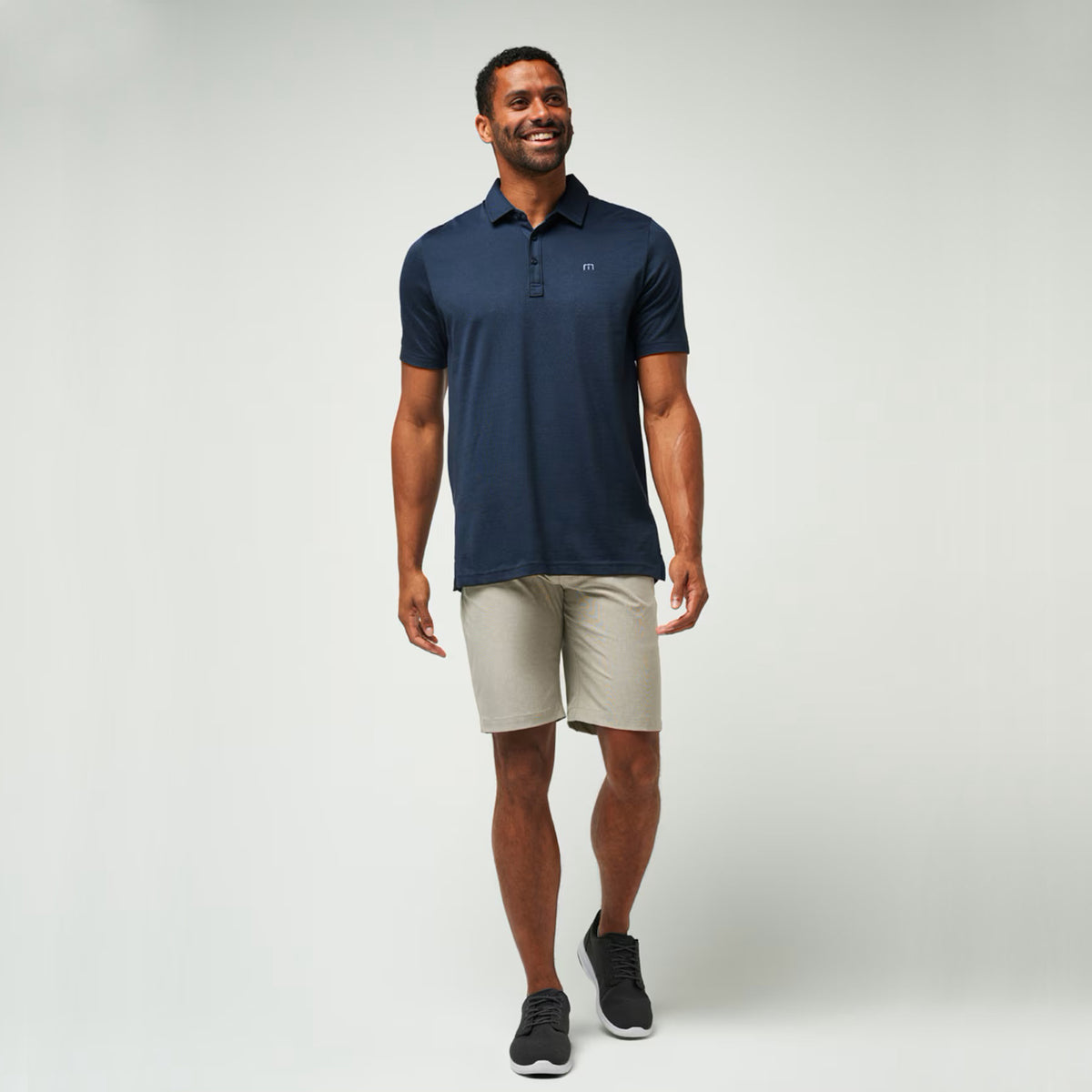 Travis Mathew The Zinna Polo - Vintage Indigo/Black