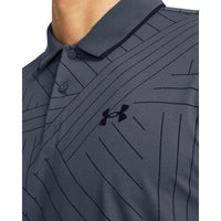 Under Armour Iso-Chill Edge Golf Polo Shirt - Downpour Grey / Midnight Navy