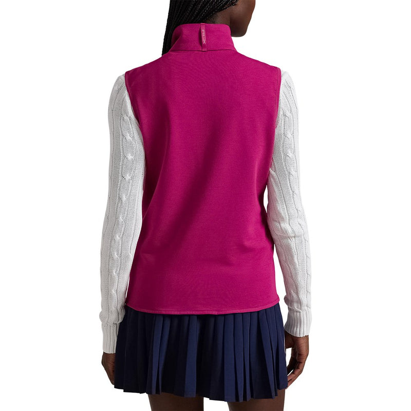 RLX Ralph Lauren Women's Cool Wool Hybrid Performance Vest - Fuchsia Berry