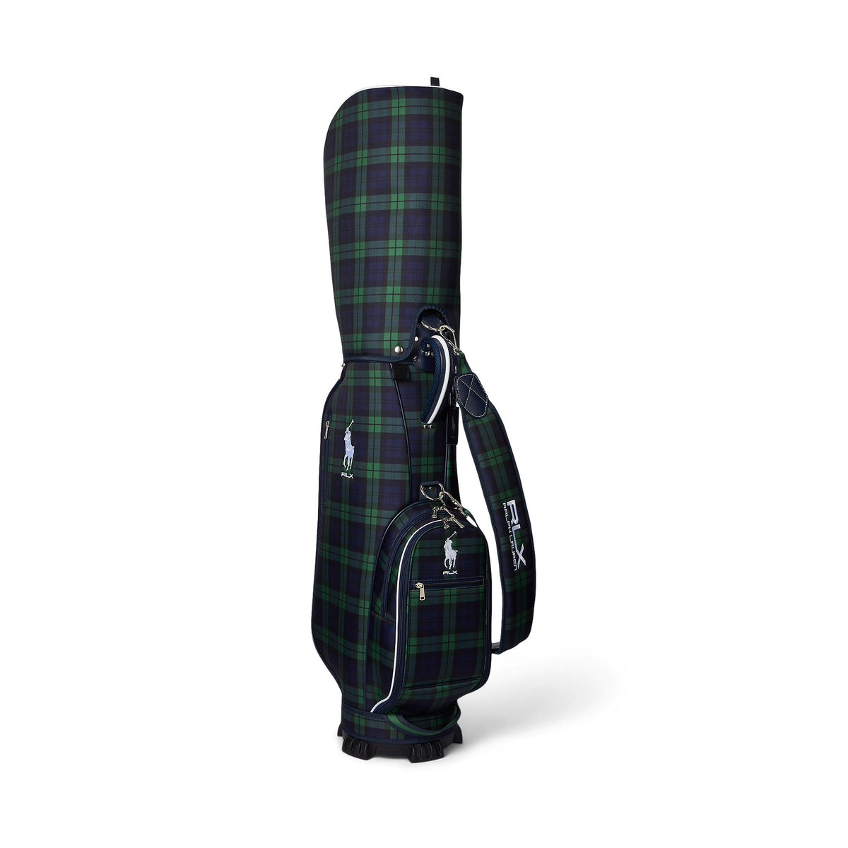 Polo Performance Ralph Lauren Pony Cart Golf Bag - Black Plaid