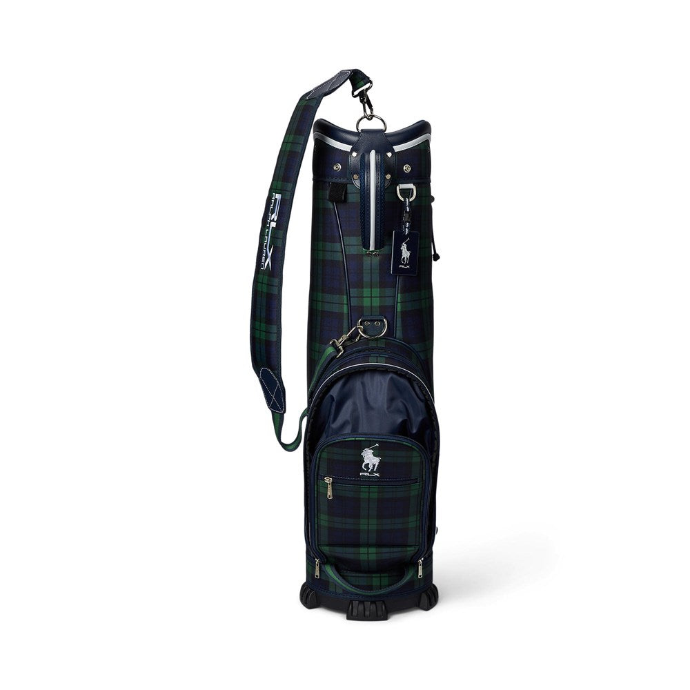 Polo Performance Ralph Lauren Pony Cart Golf Bag - Black Plaid