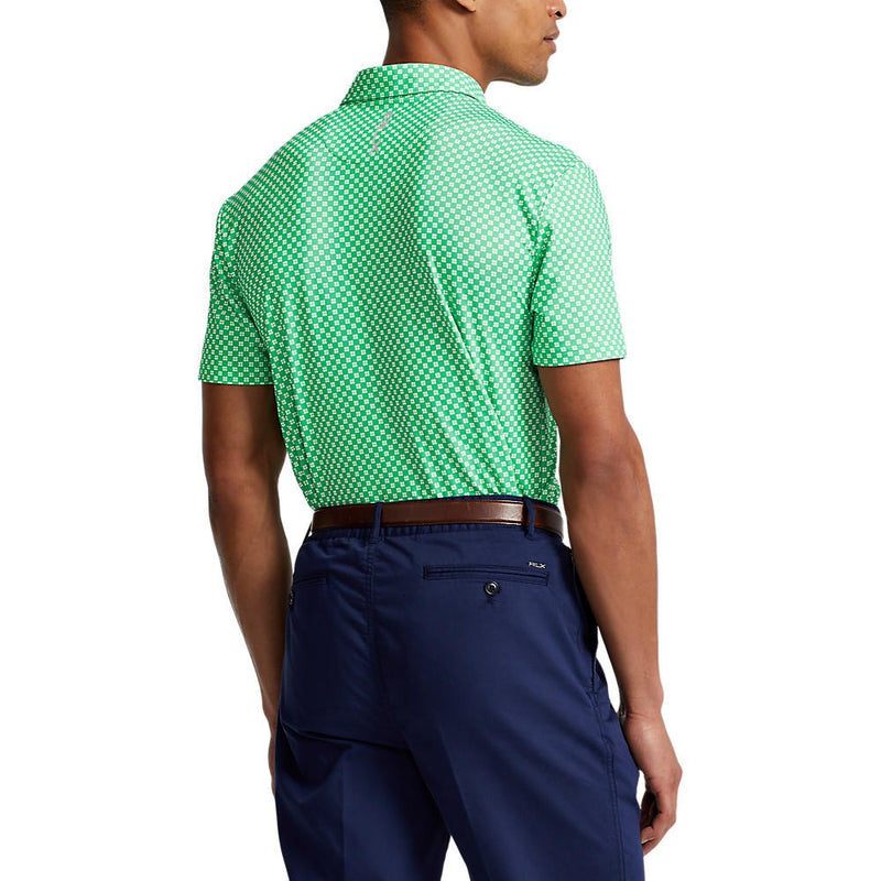 RLX Ralph Lauren Tryckt luftflödesprestanda Polo - Vineyard Green