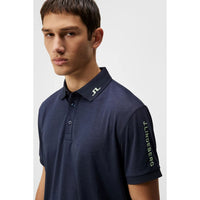 J.Lindeberg Tour Tech Reg Fit Golf Shirt - Navy Melange