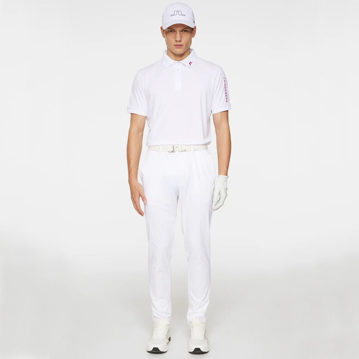 J.Lindeberg Tour Tech Reg Fit Golf Shirt - White