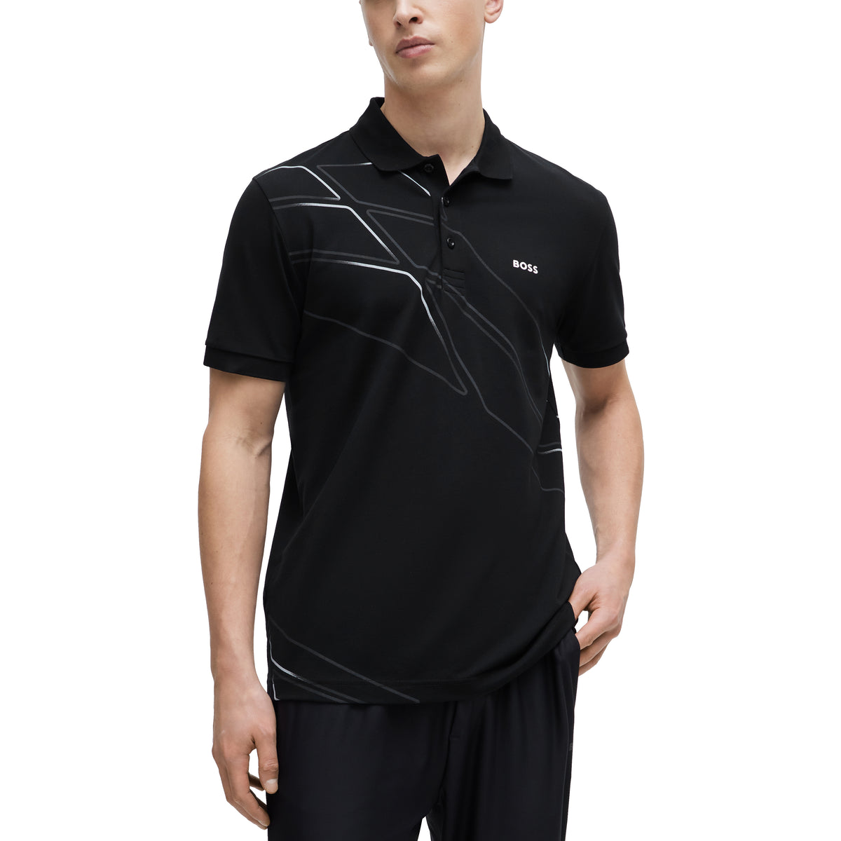 BOSS Paddy 3 Golf Polo Shirt - Black