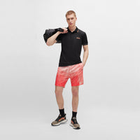 BOSS Paul Pro Slim Fit Golf Polo Shirt - Black