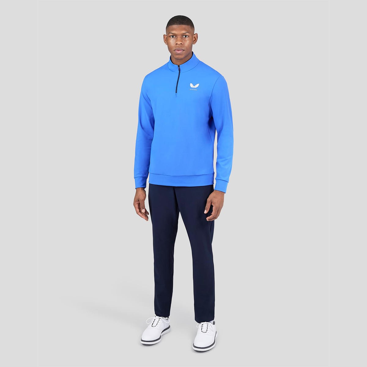 Castore Classic Mock Neck 1/4 Zip - Royal Blue