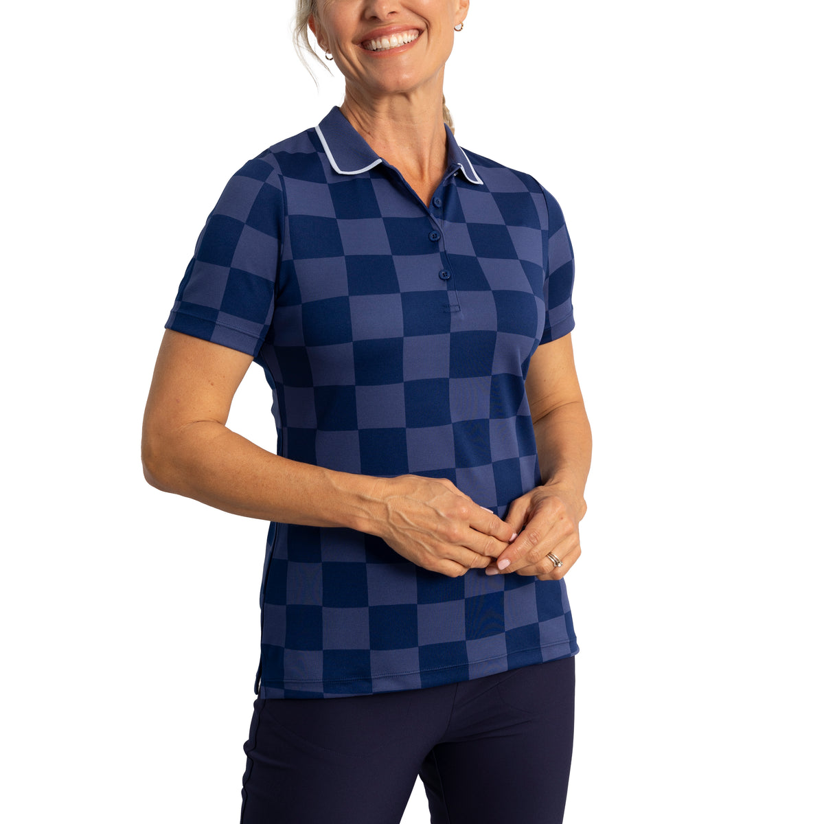 Cross Women's Grip Golf Polo Shirt - Twilight Blue