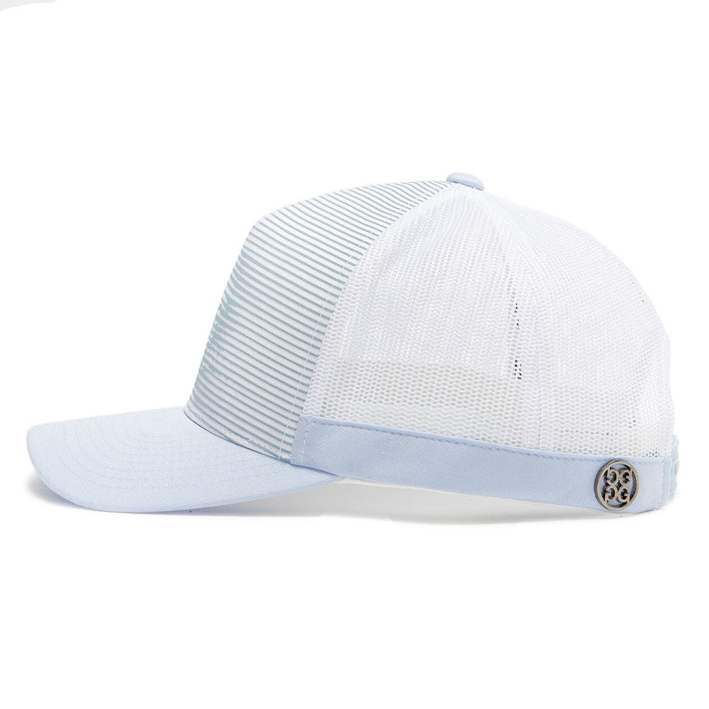 G/Fore Striped Skull Trucker Golf Hat - Drizzil