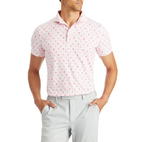 G/fore mapped ikon Tech Jersey Modern Spread Collar Golf Polo - Petal