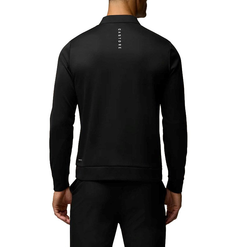 Castore Club Classic Quarter Zip Golf Pullover - Black/Grey