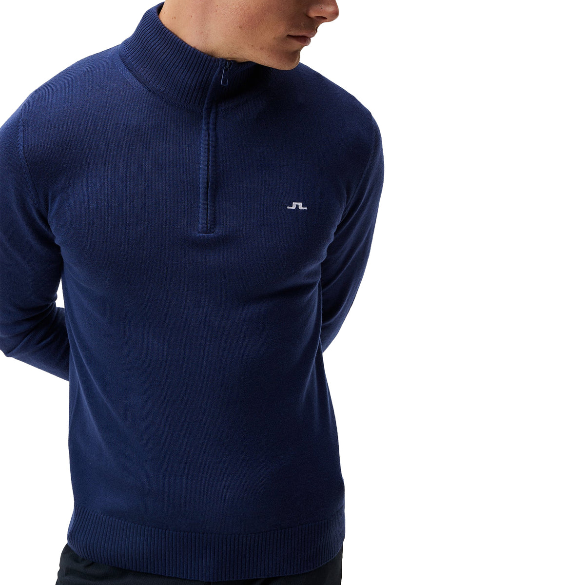 J.Lindeberg Kian 1/4 Zip Merino Golf Knit - Estate Blue