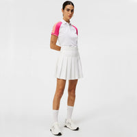 J.Lindeberg Women's Perinne Golf Polo Shirt - Fuchsia Purple