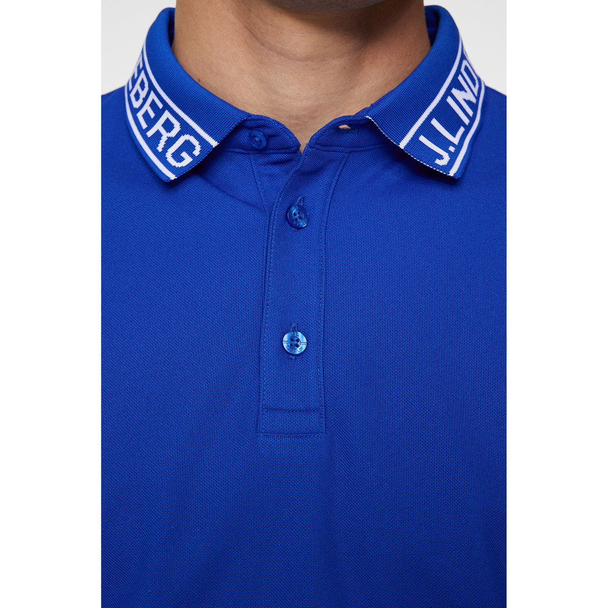 J.Lindeberg Austin Regular Fit Golf Shirt - Club Blue