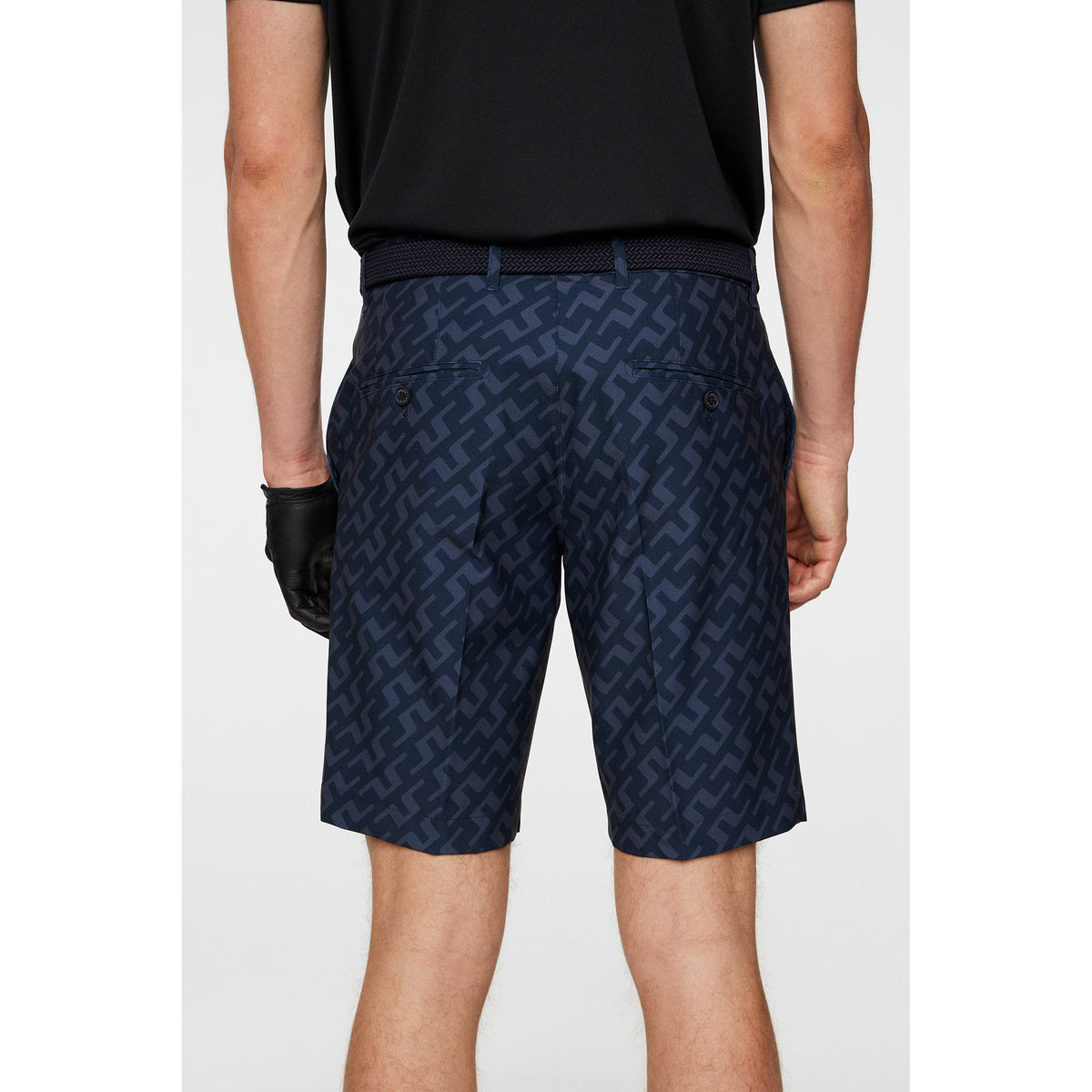 J.Lindeberg Eloy Print Golf Shorts - Bias Bridge Navy