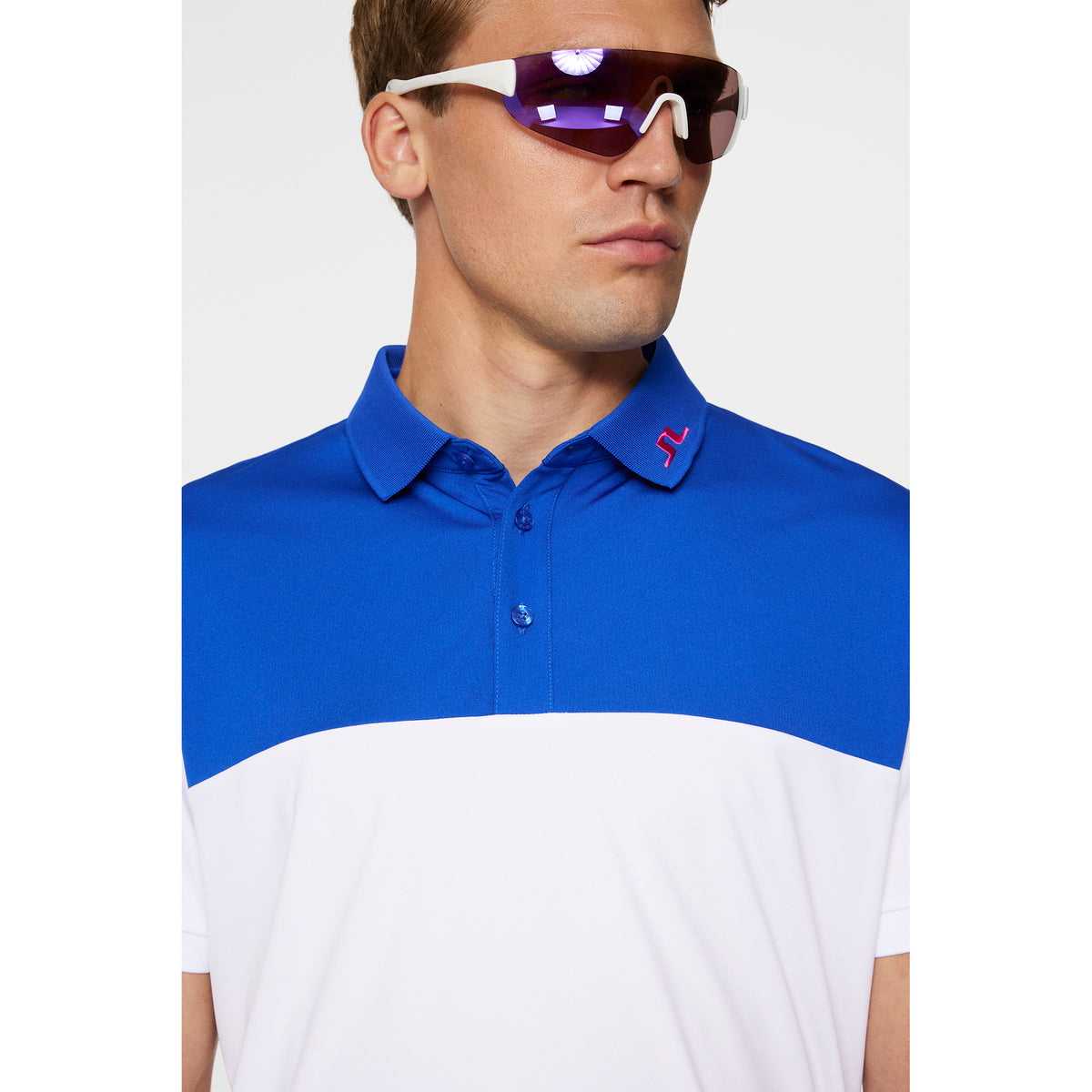 J.Lindeberg Jeff Reg Fit Golf Shirt - White