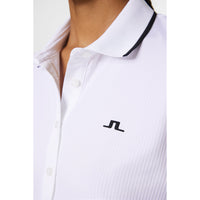 J.Lindeberg Women's Mindy Golf Polo Shirt - White