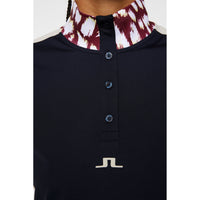 J.Lindeberg Women's Pip Golf Polo Shirt - JL Navy