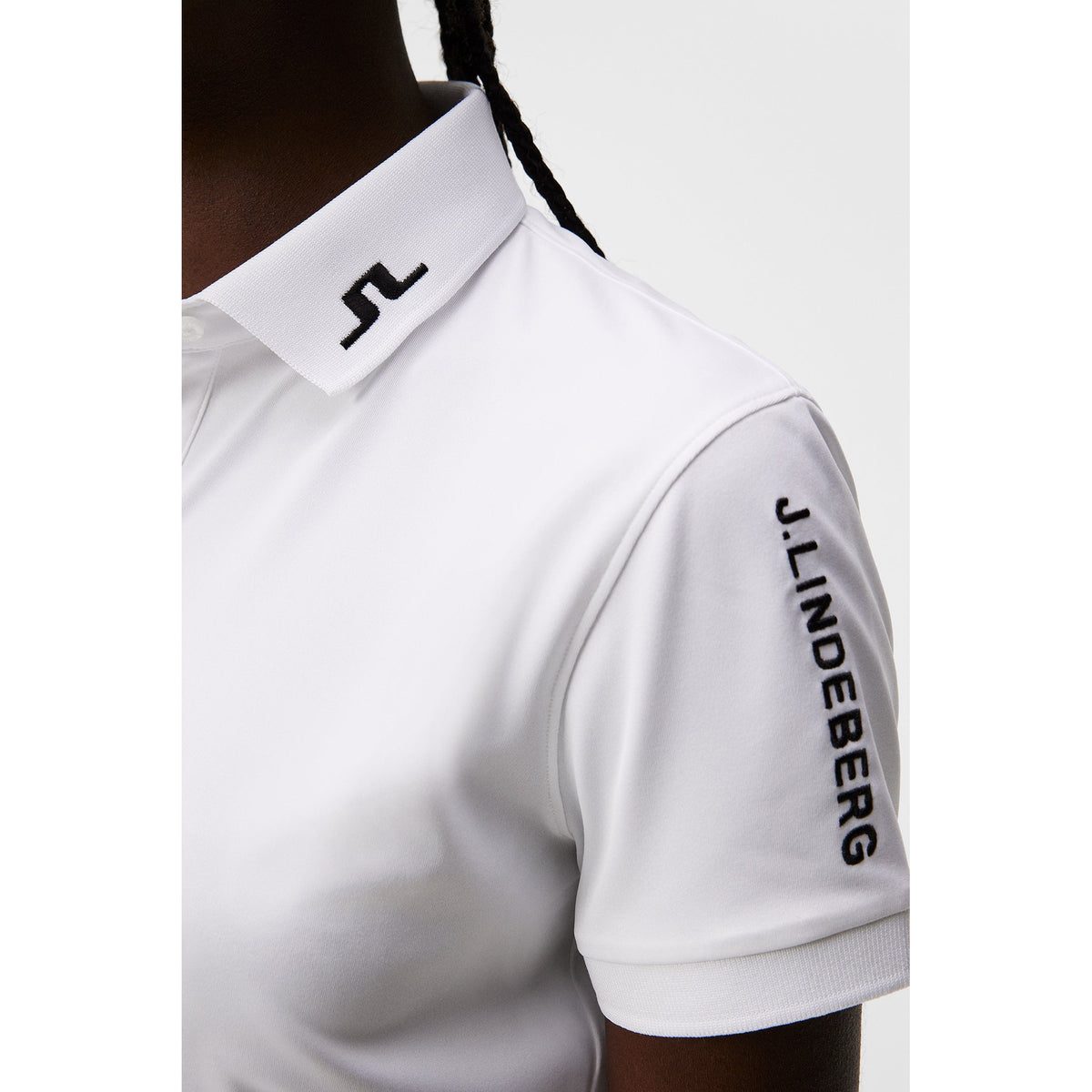 J.Lindeberg Women's Tour Tech Golf Polo Shirt - White