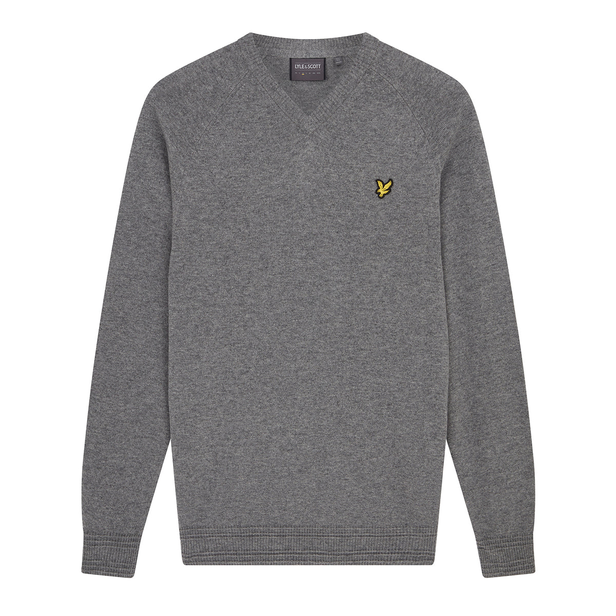 Lyle & Scott Ellaness V-Neck - Mid Grey Marl