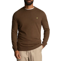 Lyle & Scott Cotton Merino Crew Neck Pullover - Olive