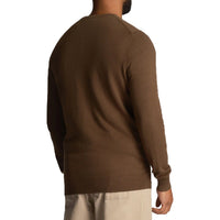 Lyle & Scott Cotton Merino Crew Neck Pullover - Olive