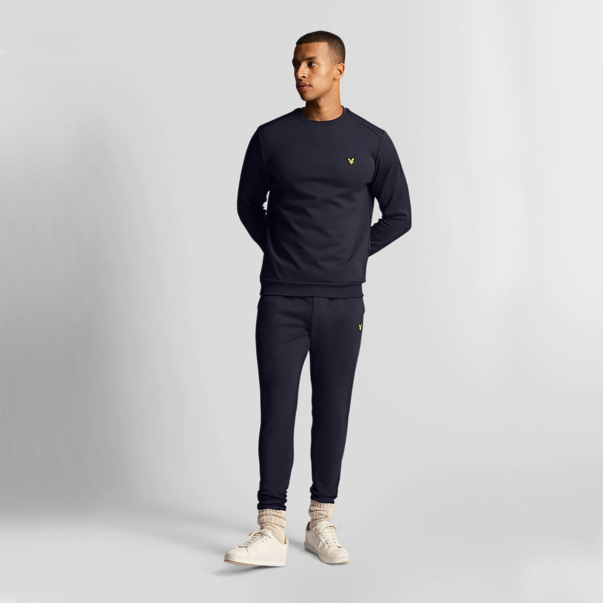 Lyle & Scott Fly Fleece Crew Neck - Dark Navy