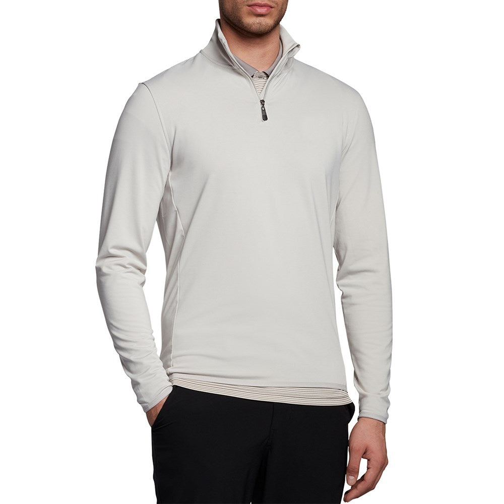 Lyle & Scott Tech 1/4 Zip Midlayer - Pebble