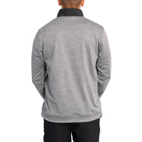 Puma Cloudspun Colourblock 1/4 Zip Golf Sweatshirt - Puma Black/Quiet Shade Heather