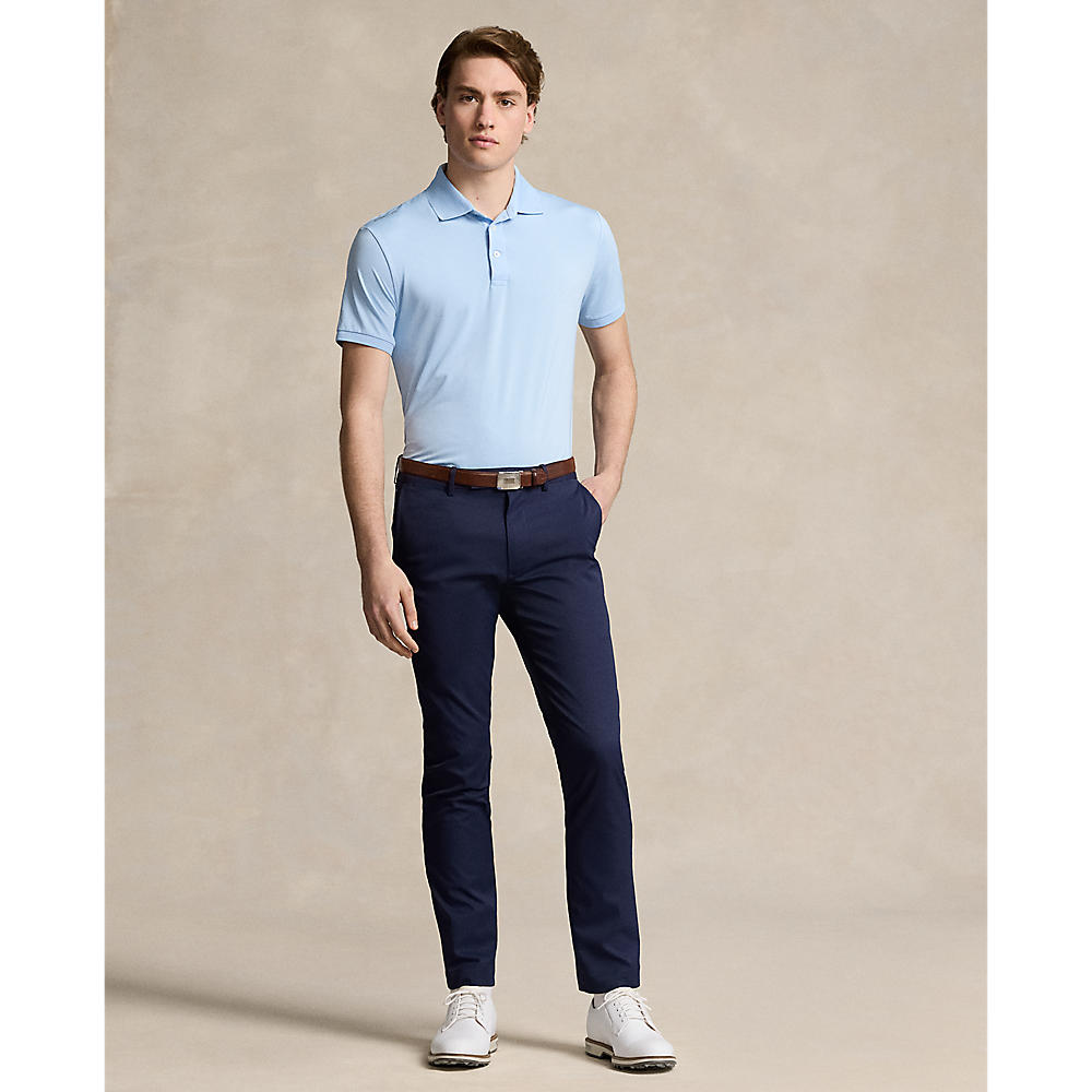 RLX Ralph Lauren Solid Airflow Performance Polo  - Office Blue