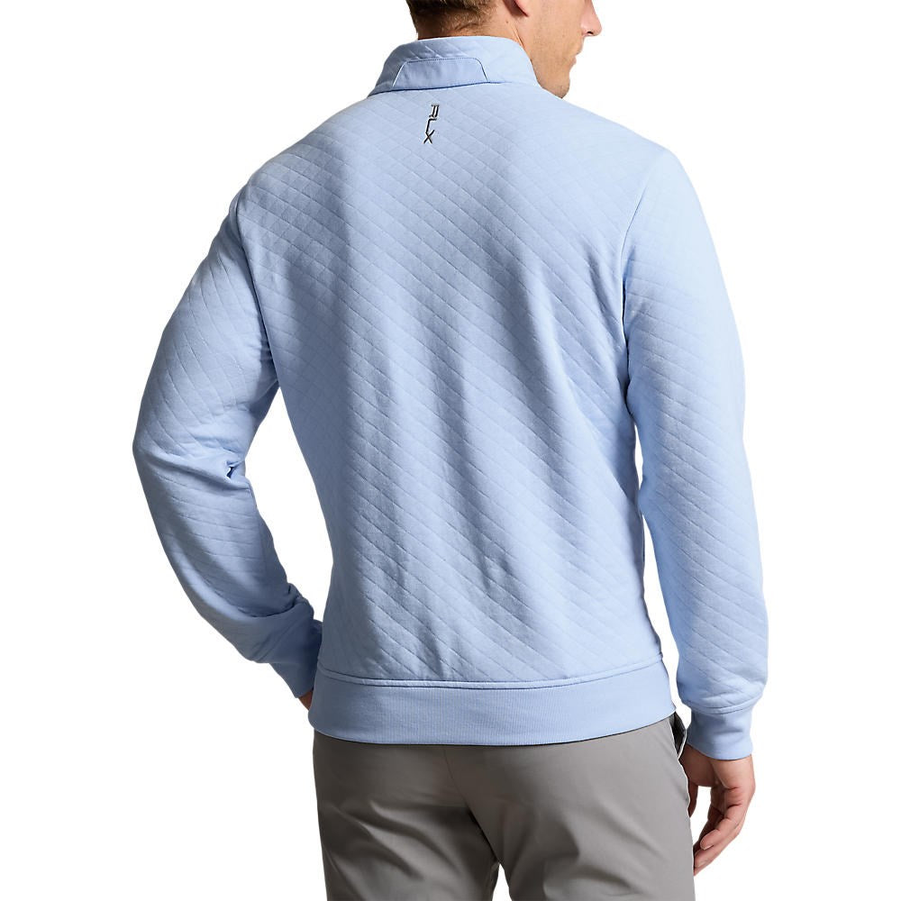 RLX Ralph Lauren Double Knit 1/4 Zip Pullover - Office Blue