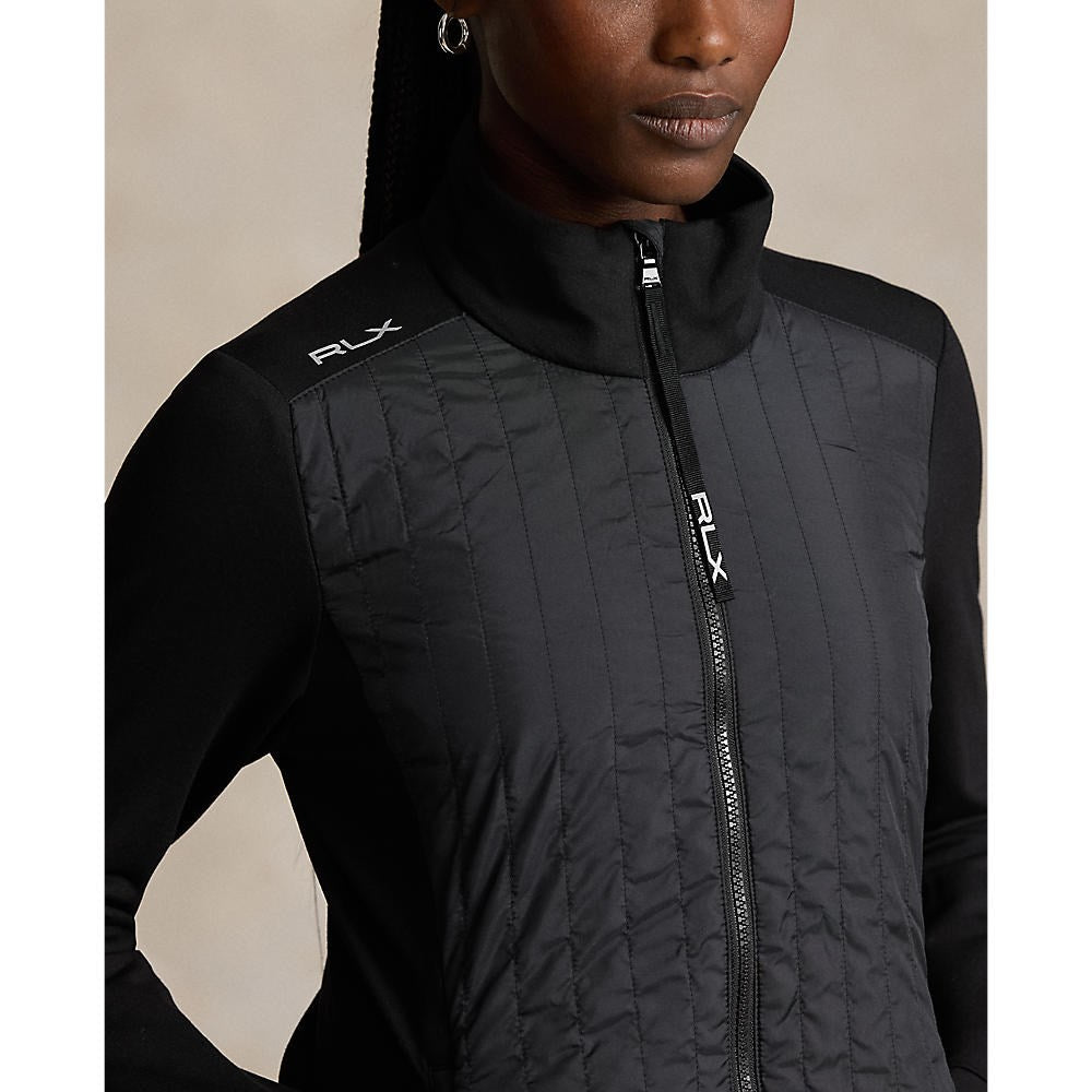 RLX Ralph Lauren Women's Hybrid Performance Full-Zip Jacket - Polo Black