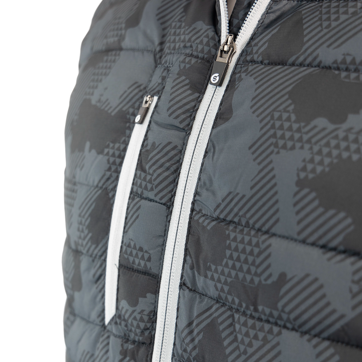 Sunderland Anton Padded Stretch Panel Performance Golf Gilet - Black Camo