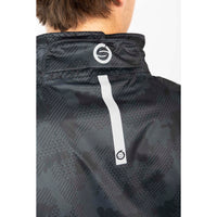 Sunderland Whisperdry Pro-Lite Lightweight Waterproof Golf Jacket - Black Camo/Silver