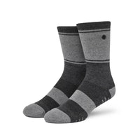 Travis Mathew Baja 2.0 Golf Socks - Heather Grey Pinstripe