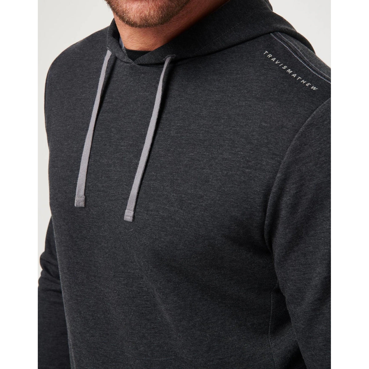 Travis Mathew Upgraded Tech Hoodie - Heather Black