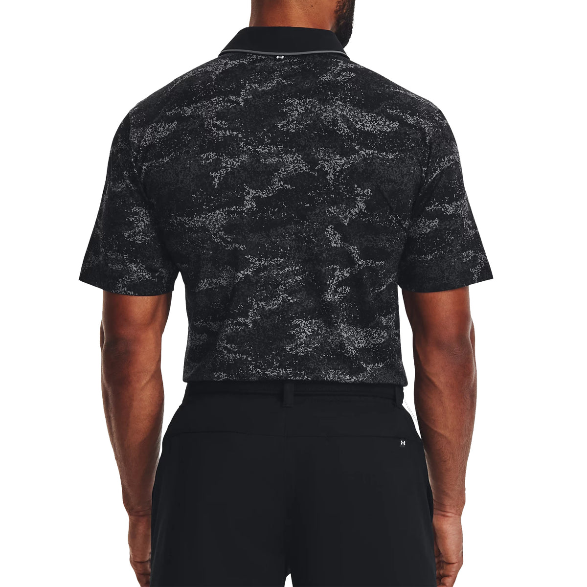 Under Armour Iso-Chill Edge Golf Polo Shirt - Black/Pitch Grey