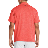 Under Armour Playoff Heather Golf Polo Shirt - Versa Red/Beta/Academy