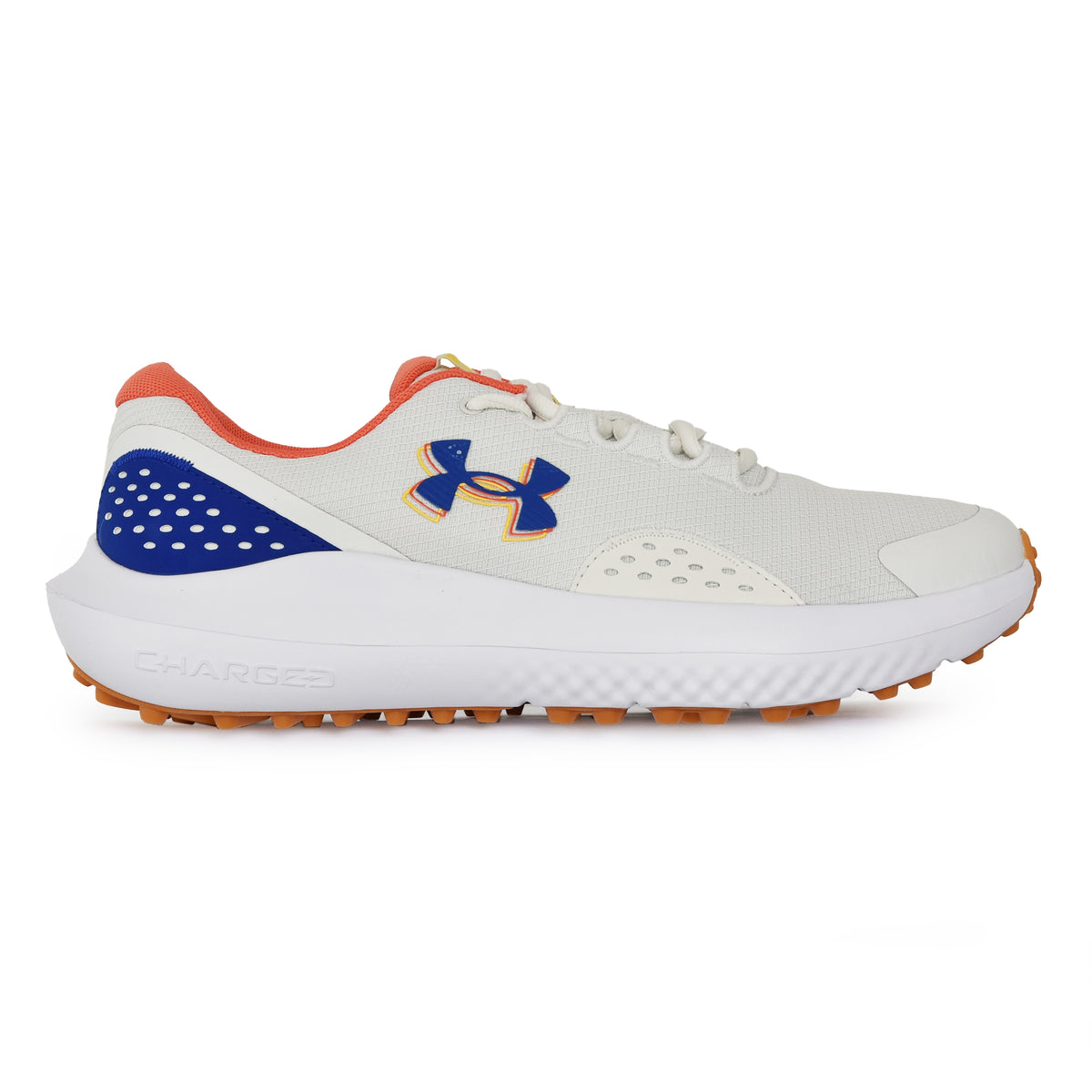 Under Armour Surge Spikeless Golf Shoes - White Clay/Royalte