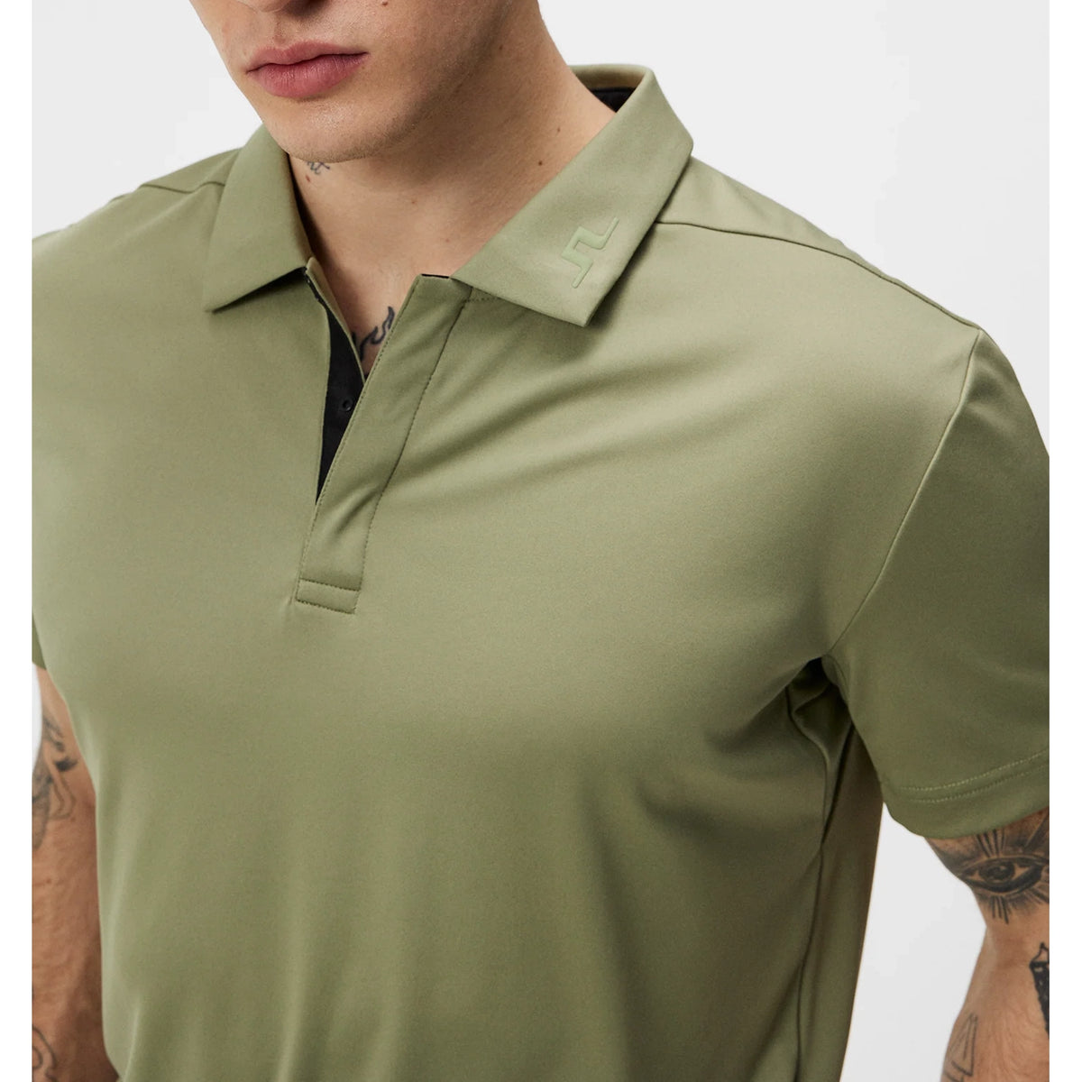 J.Lindeberg Dario Regular Fit Golf Shirt - Oil Green