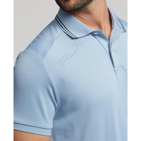 RLX Ralph Lauren Performance Jacquard Polo Golf Shirt - Vessel Blue