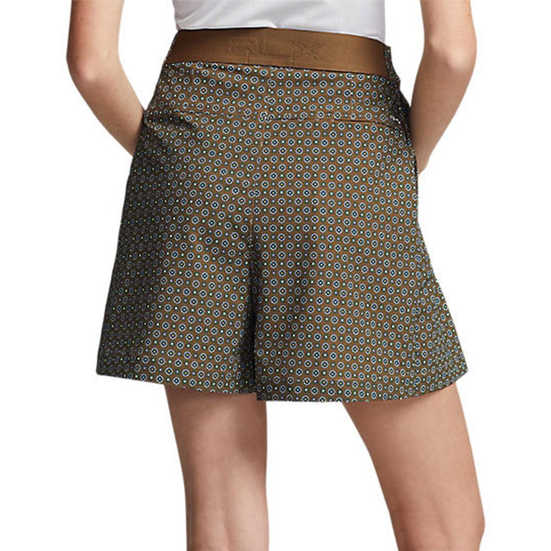RLX Ralph Lauren Women's Performance Printed Pleated Golf Shorts - Tile Petals
