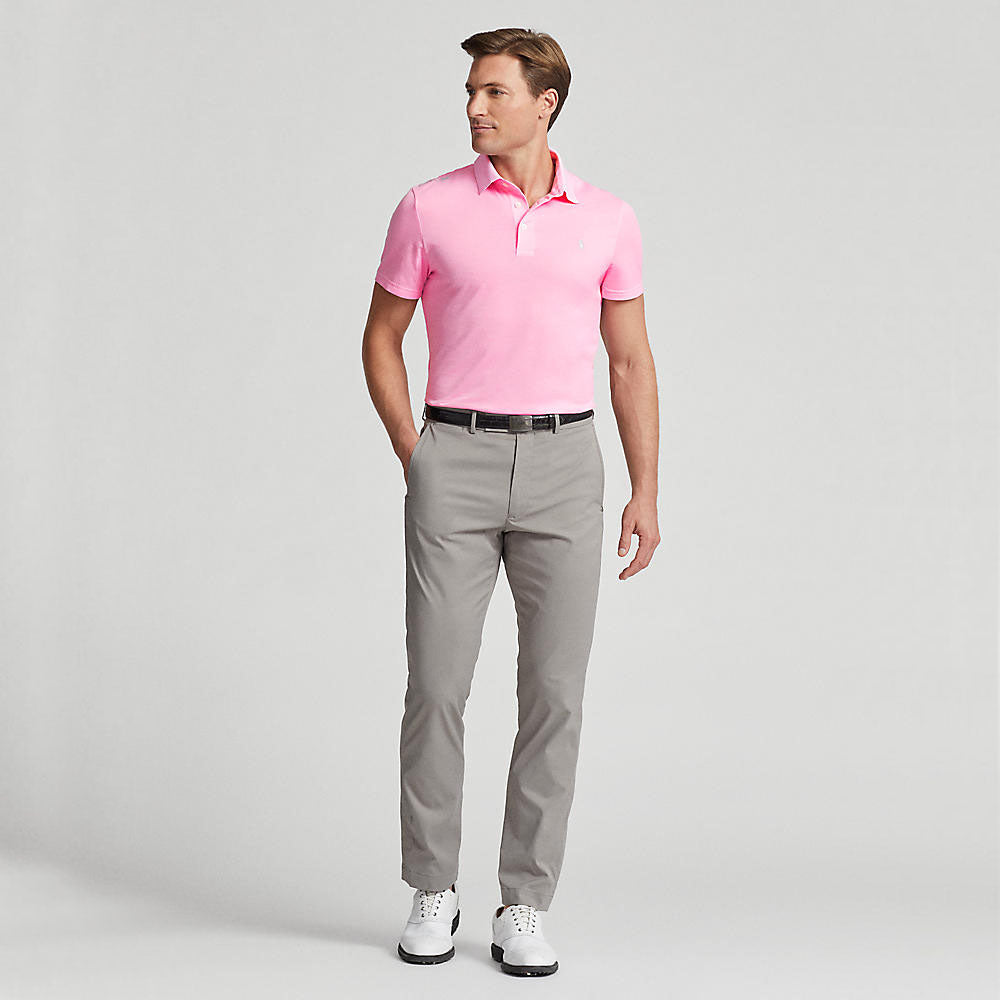 RLX Polo Performance Ralph Lauren Tour Pique Golf Shirt - Pink Flamingo