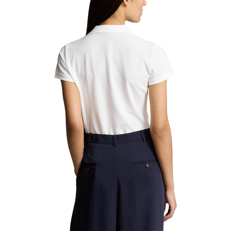 Polo Performance Ralph Lauren Women's Cotton Tailored Fit Polo Shirt - Pure White