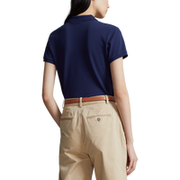 Polo Performance Ralph Lauren Women's Cotton skräddarsydd Fit Polo Shirt - Fransk marin