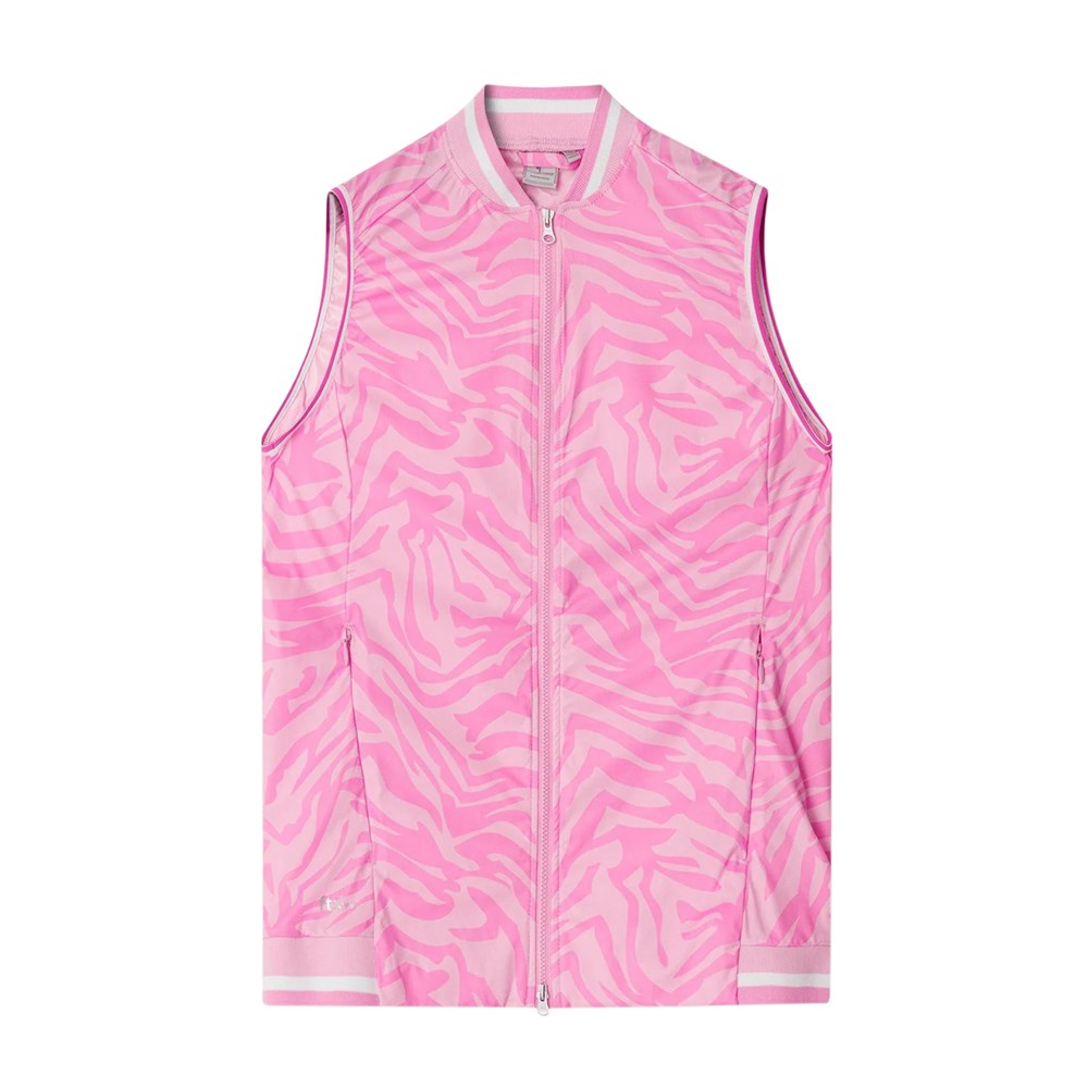 Cross Women's Storm Golf Vest - Pink Zebra