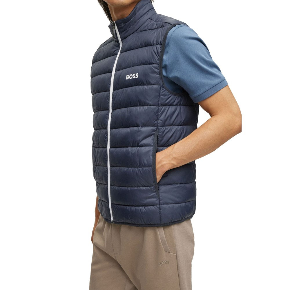 BOSS Water-Repellent Golf Vest - Dark Blue