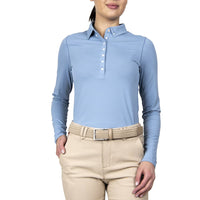 KJUS Women's Scotscraig Long Sleeve Polo - Santorini