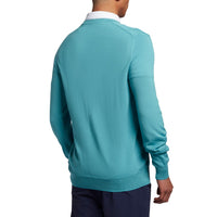 Lyle & Scott Golf Merino Blend V Neck Pullover - Retro Blue