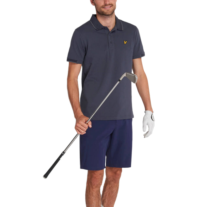 Lyle & Scott Andrew Golf Polo Shirt - Observer Grey